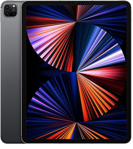 جهاز Apple iPad Pro 2021 الجيل الخامس – 12.9 انش، WiFi + شبكة خلوية، سعة 2TB، رمادي | مع رقاقة Apple M1 للأداء العالي