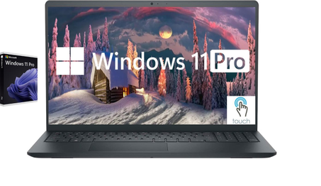 لابتوب ديل انسبيرون 15.6 بوصة، معالج انتل كور i5-1155G7 رباعي النواة حتى 4.5 جيجاهرتز، شاشة FHD تعمل باللمس، رام 8GB، تخزين 512GB SSD، ويندوز 11 برو، أسود