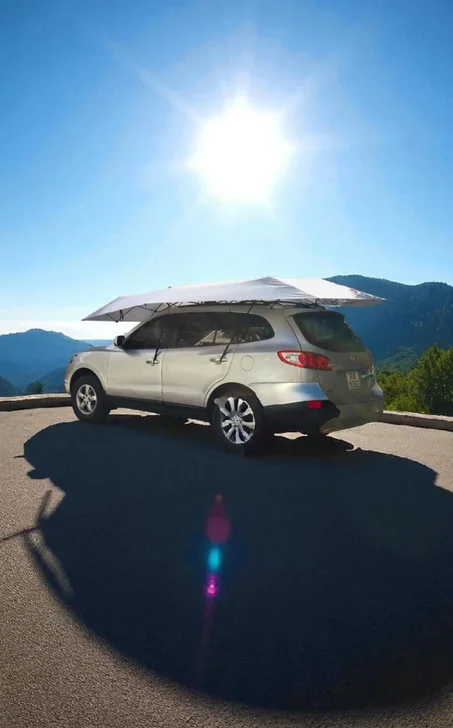 مظلة أوتوماتيكية متعددة الاستعمالات للسيارة – مثالية لفصل الشتاء والصيف