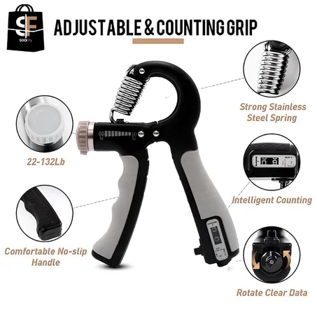 مقوّي قبضة اليد Adjustable & Counting Grip