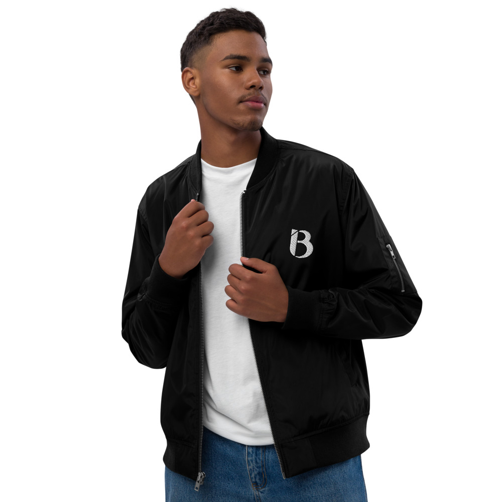 iBERHOMA Black Premium Recycled Bomber Jacket