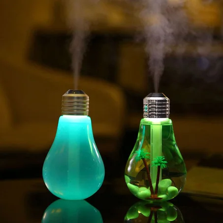 لمبة و مرطب لتنقية الهواء مع تغيير لون LED