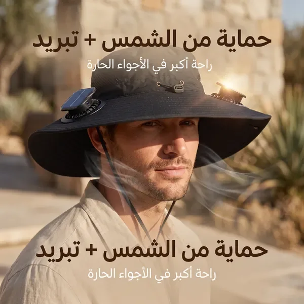 قبعة بالطاقة الشمسية ضمان عام