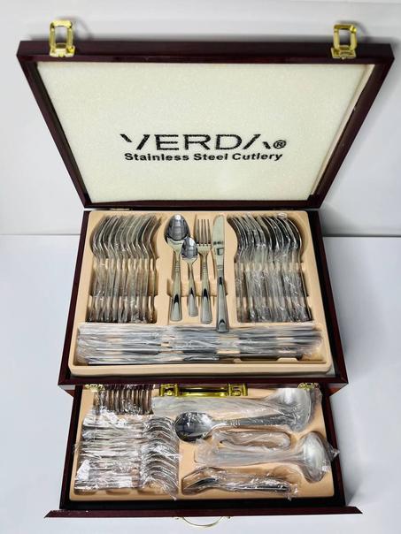 طقم 72 قطعة اينوكس الفضي