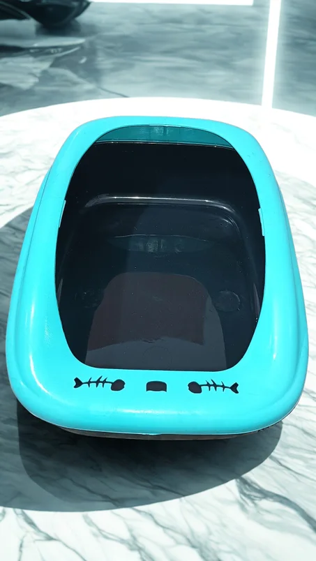 صندوق رمل القطط على شكل قطة (Litter Box)