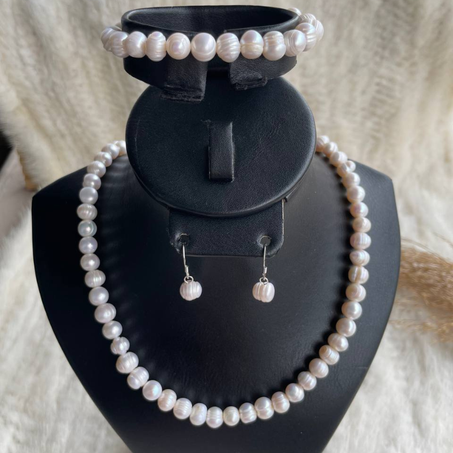 Parure Djoher hor en Argent Rhodié