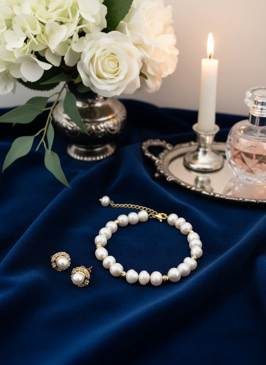 Bracelet Djoher Hor blanc cassé 🤍+ 🎁 Cadeau offert : boucles d’oreilles plaqué or en XD (livraison gratuite)