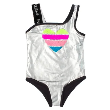 Maillot glitter argenté