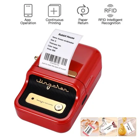Niimbot imprimante thermique d'étiquettes sans fil 58mm Bluetooth autocollant