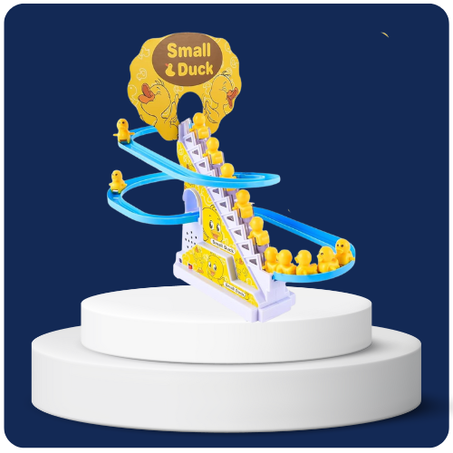 لعبة البط الضاحك العائلية مع أضواء وموسيقى