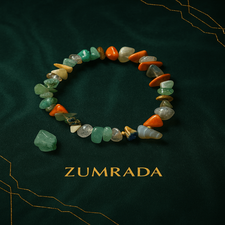 سوار الأحجار المتنوعة – ألوان الطبيعة في قطعة واحدة