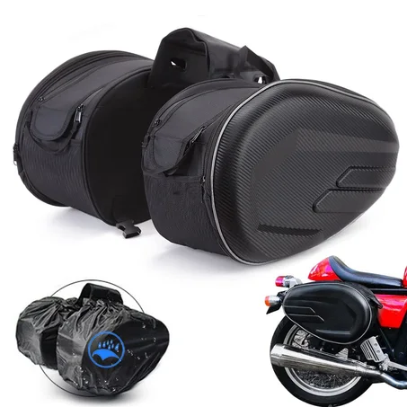 Sacoches de moto, sacoches latérales de moto, sacoches de moto universelles pour moto de sport, moto tout-terrain, capacité extensible de 36L-58L, sacs et bagages de moto