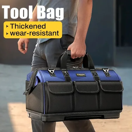 Trousse d'outils de réparation multifonctionnelle ultra-résistante - Toile durable, grande capacité, idéale pour les électriciens, comprend des équipements de sécurité et des accessoires de p