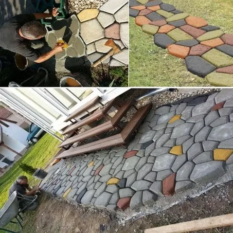 ✨ Créez Facilement Une Terrasse, Une Allée ou Un Patio Solide et Esthétique Avec Ce Moule à Pavés Réutilisable – Aucune Expérience en Maçonnerie N'est Nécessaire