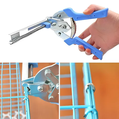 Fatigué de perdre du temps à installer votre grillage ? Cette pince agrafeuse professionnelle fixe solidement chaque attache en une seule pression pour un résultat rapide et durable.