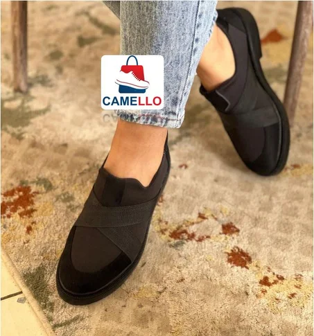 NOUVELLE COLLECTION 2024 😍 ️‍🔥🔥 Chaussures de marche à semelles hautes de couleurs noir et marron