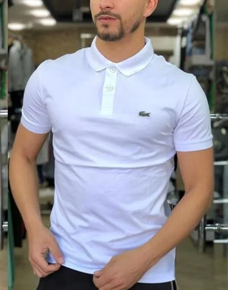 POLO LACOSTE DEMI-MANCHE EN PIQUET DE COTON