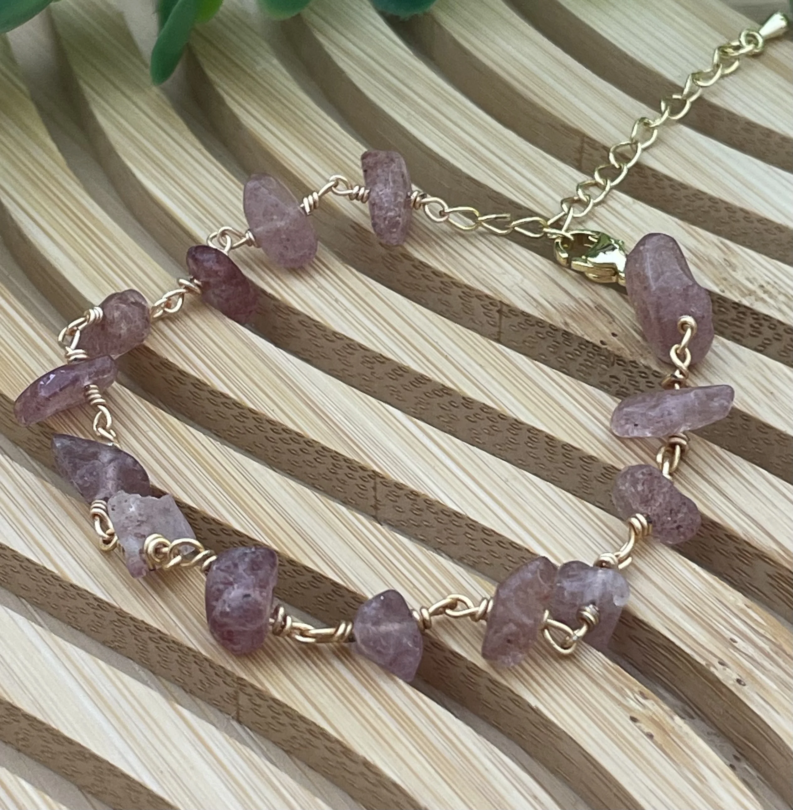 Gourmette pierre de soleil en acier