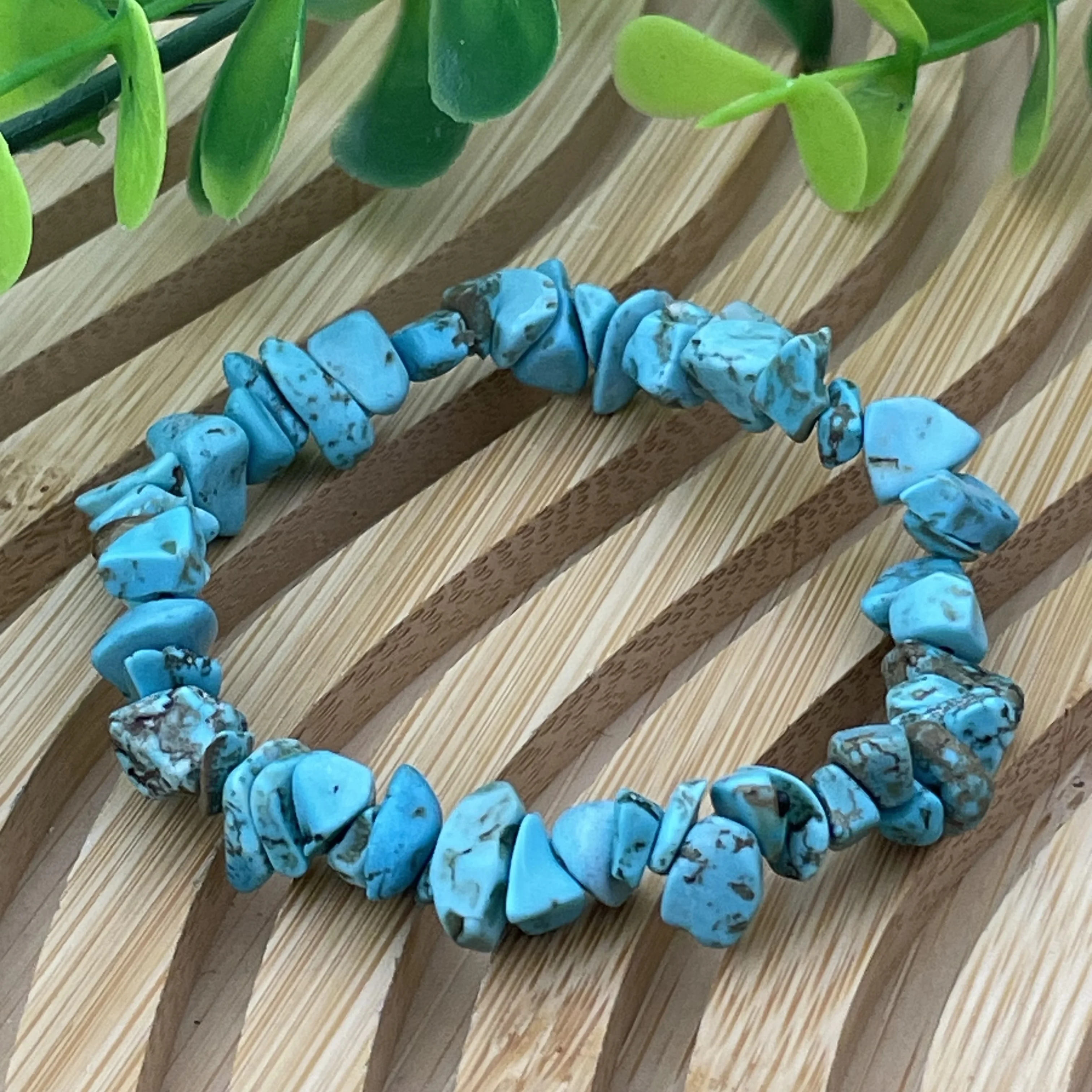 Bracelet chute turqoise