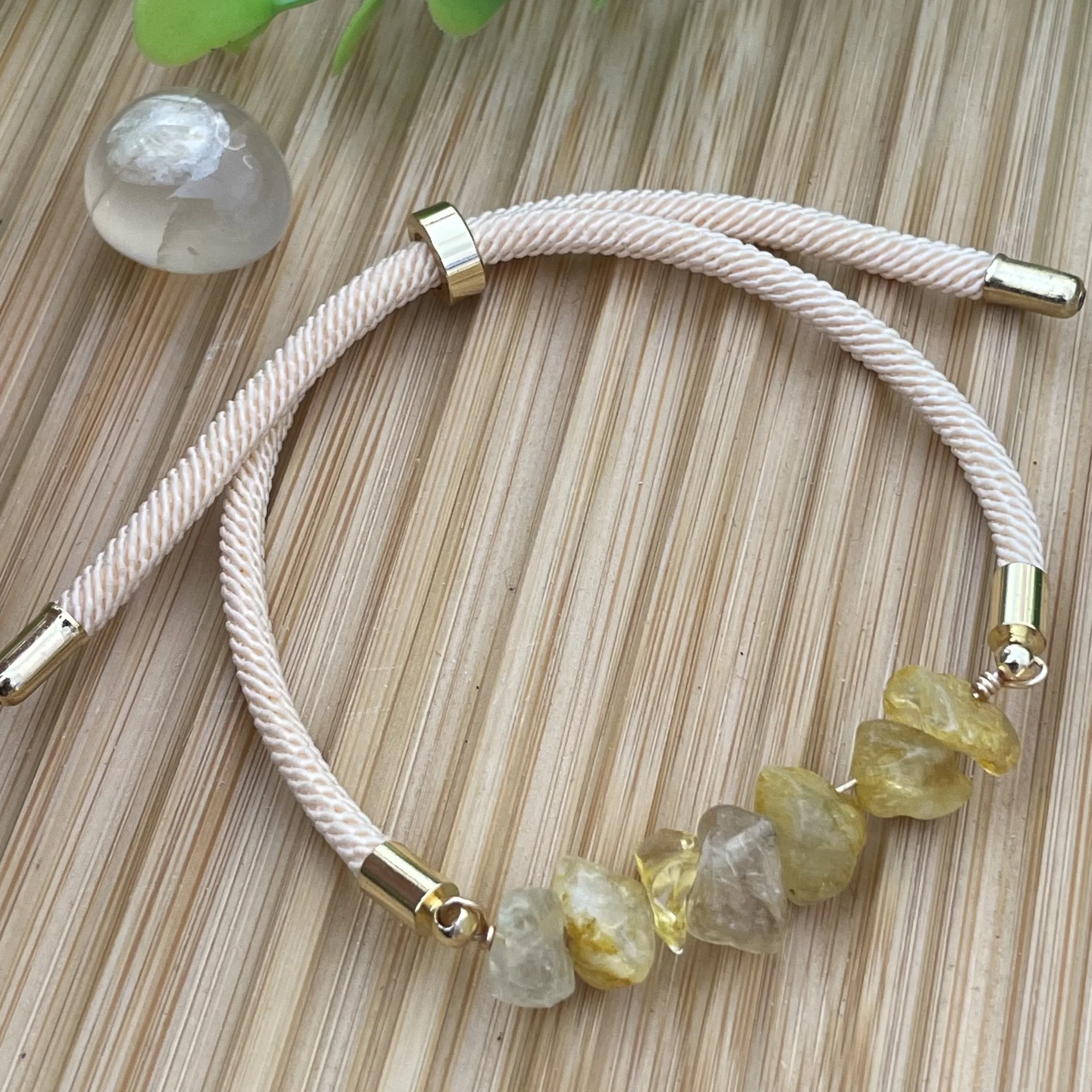 Bracelet fil citrine