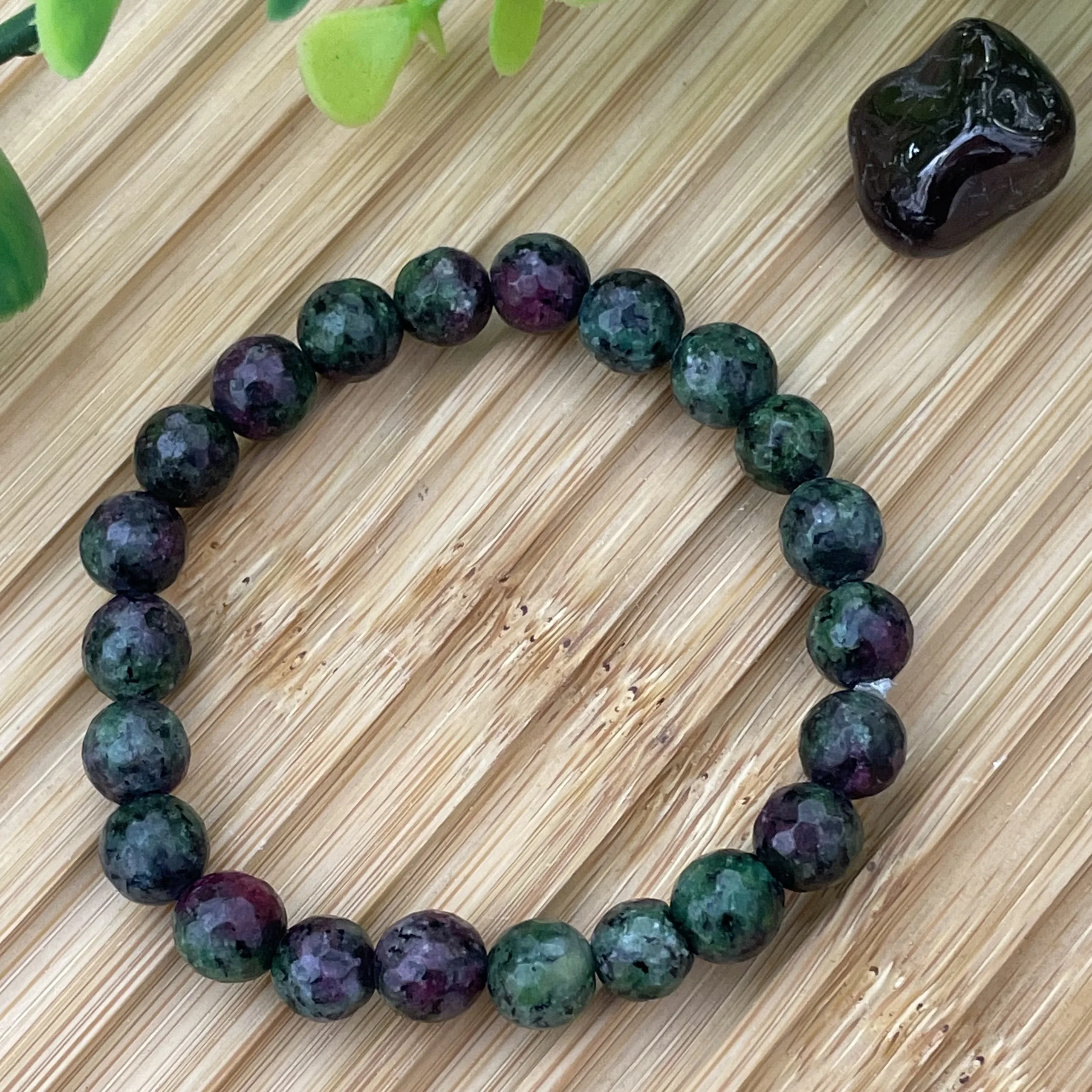 Bracelet rubis zoisite