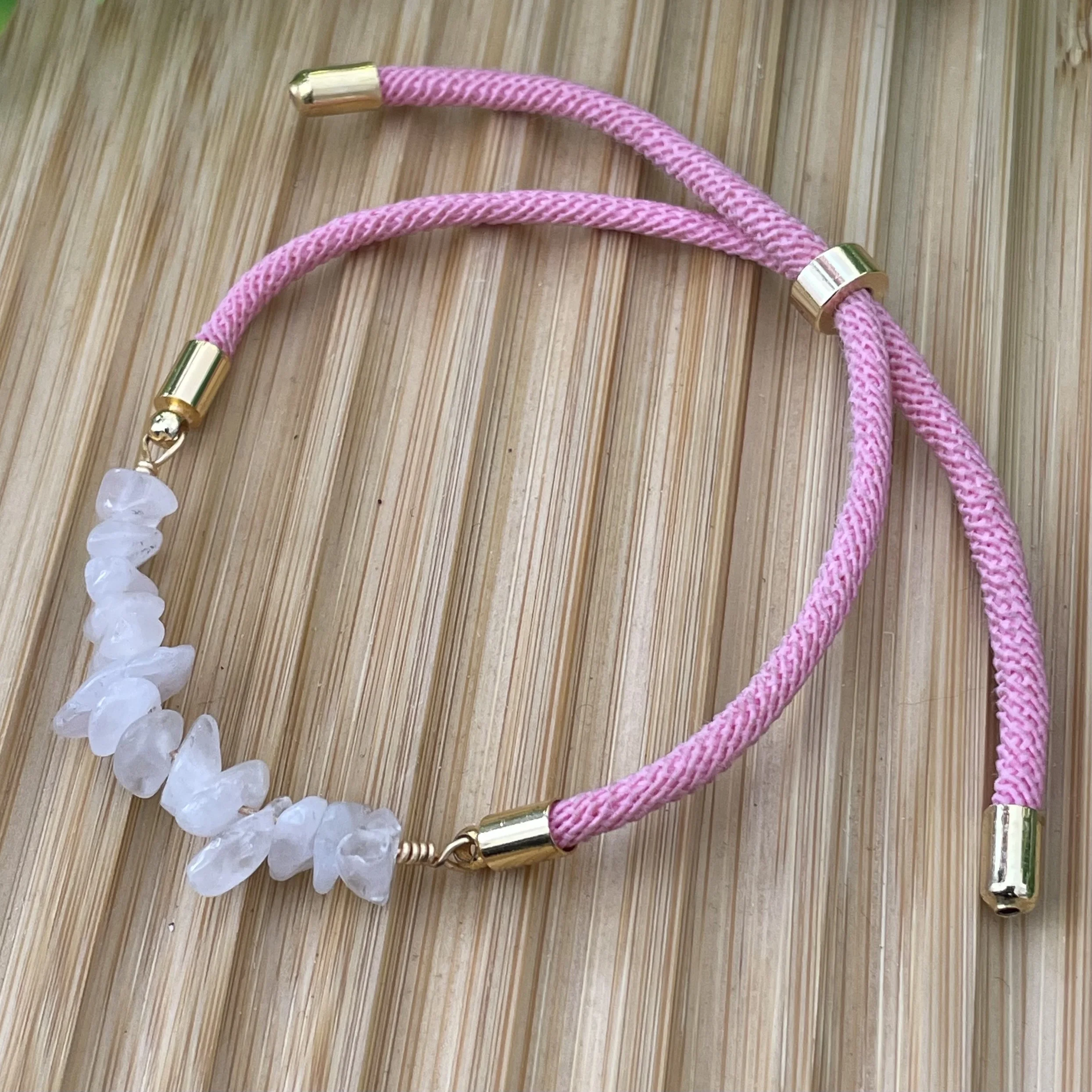 bracelet quartz rose