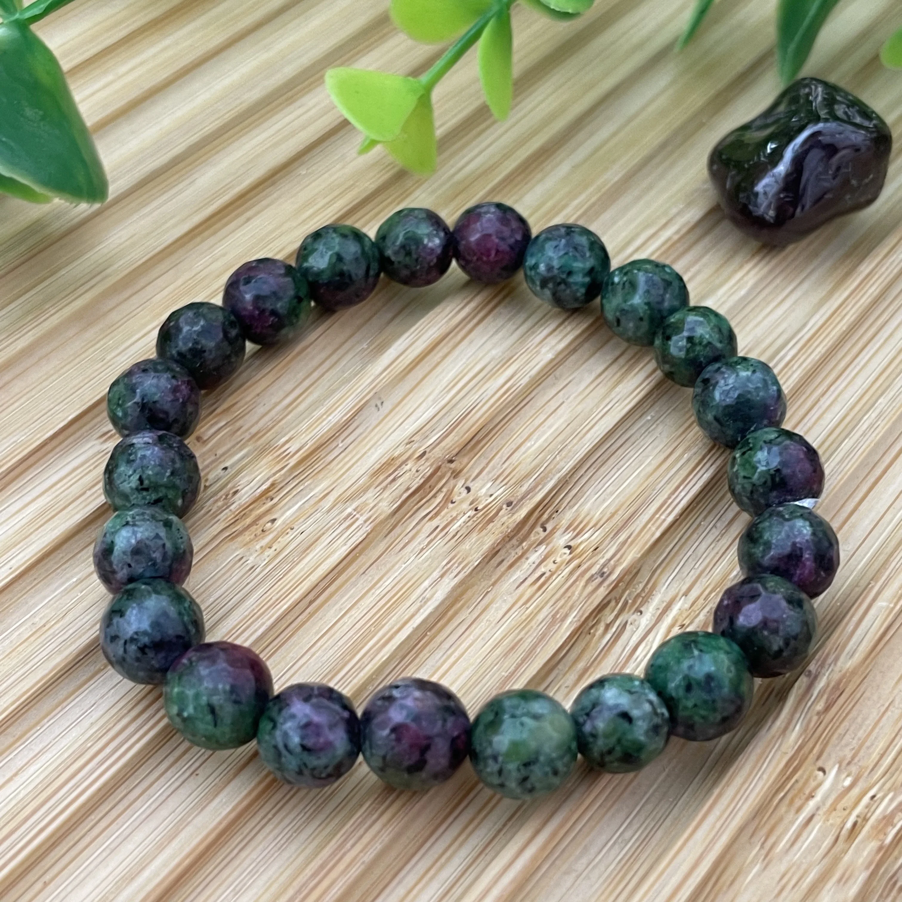 Bracelet rubis zoisite