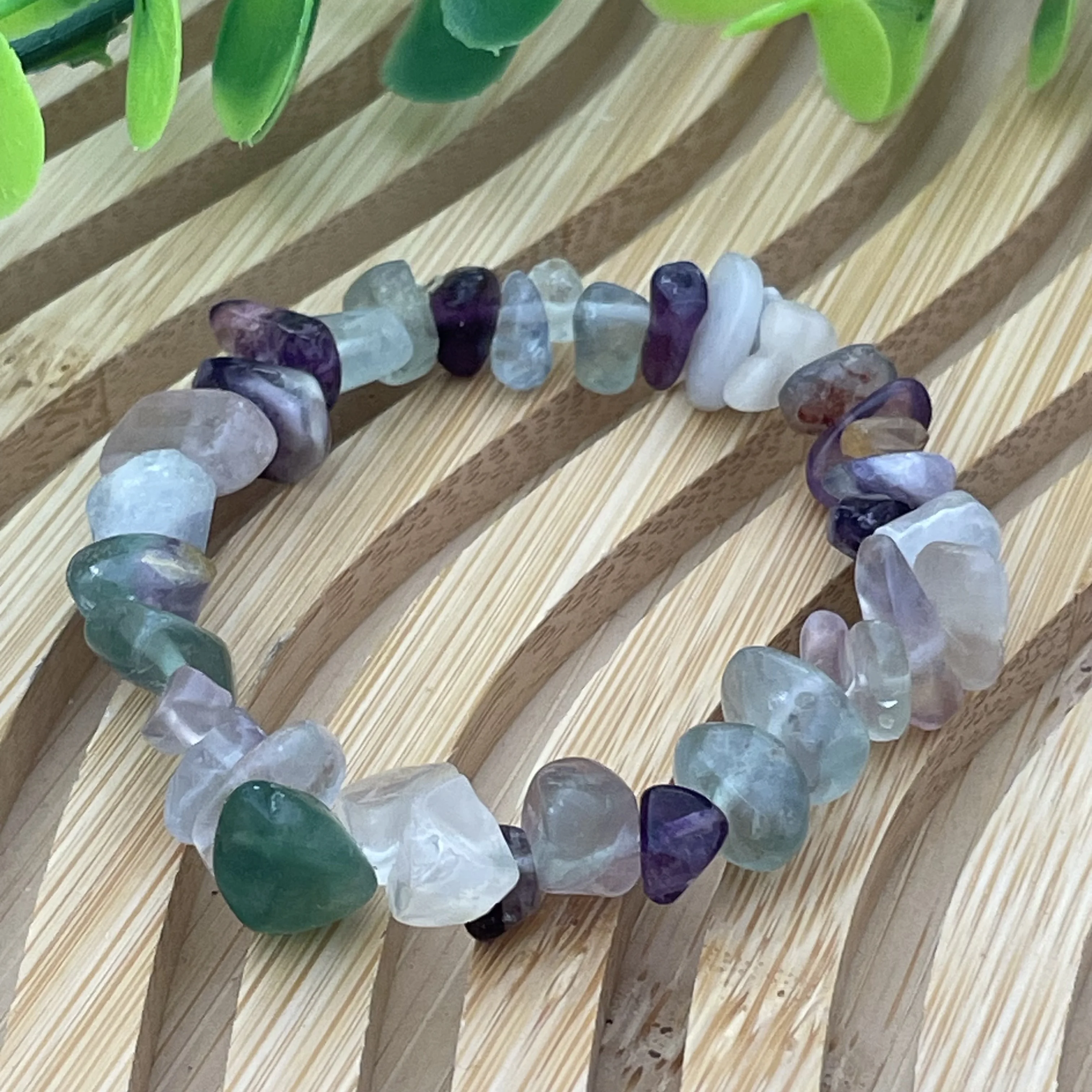 Bracelet chute flourite