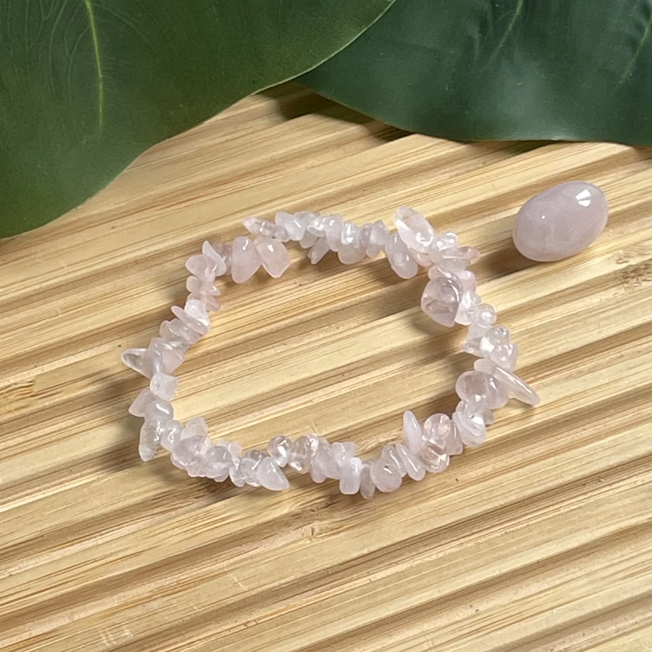 Bracelet chute Quartz rose