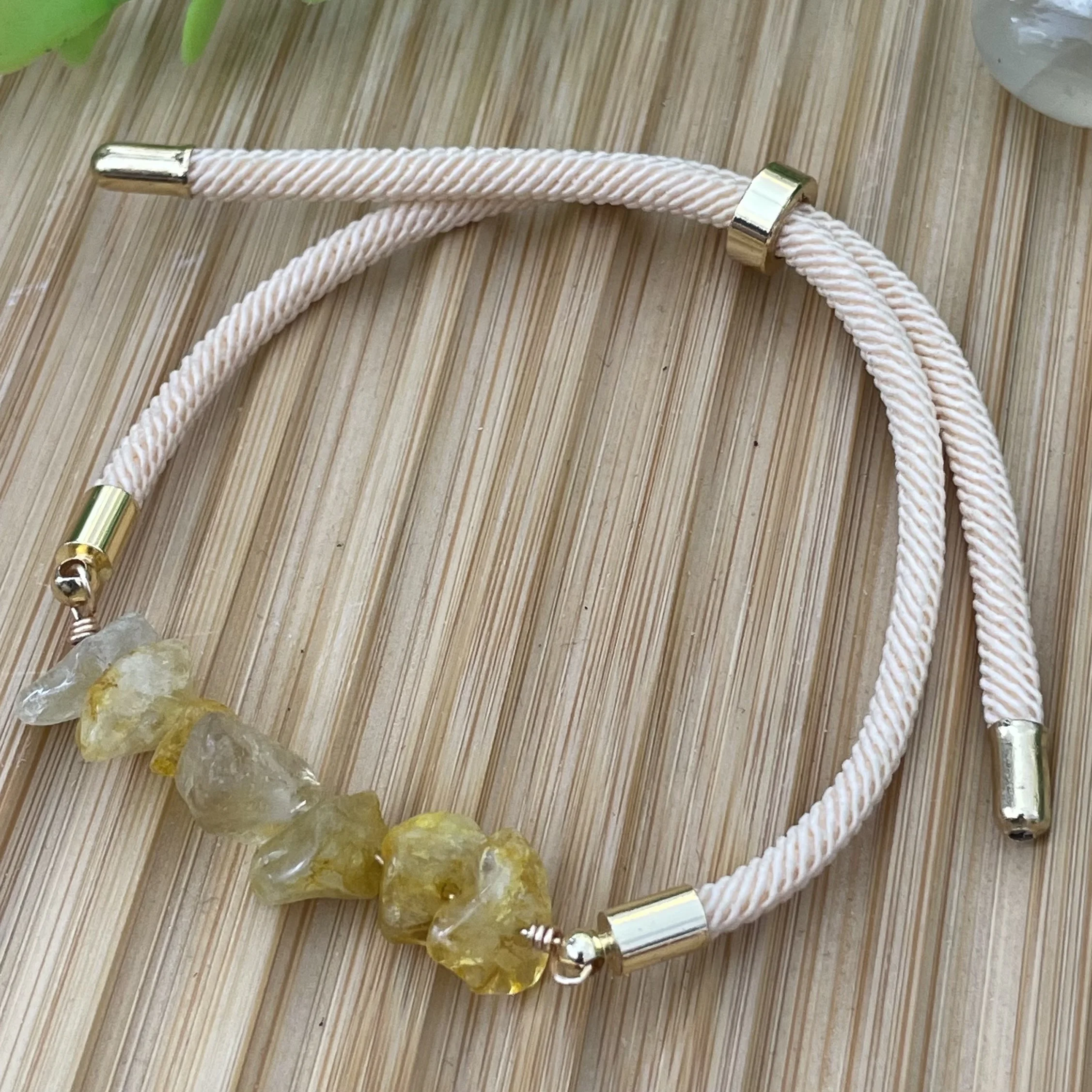 Bracelet fil citrine