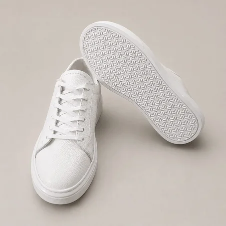 Baskets en cuir, confort et raffinement