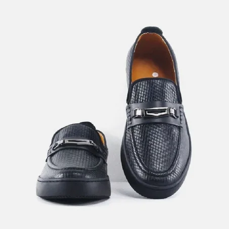 Mocassin ballerine en cuir homme