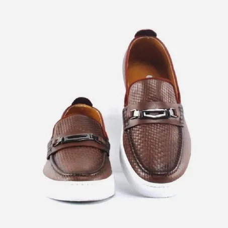 Ballerines en cuire homme
