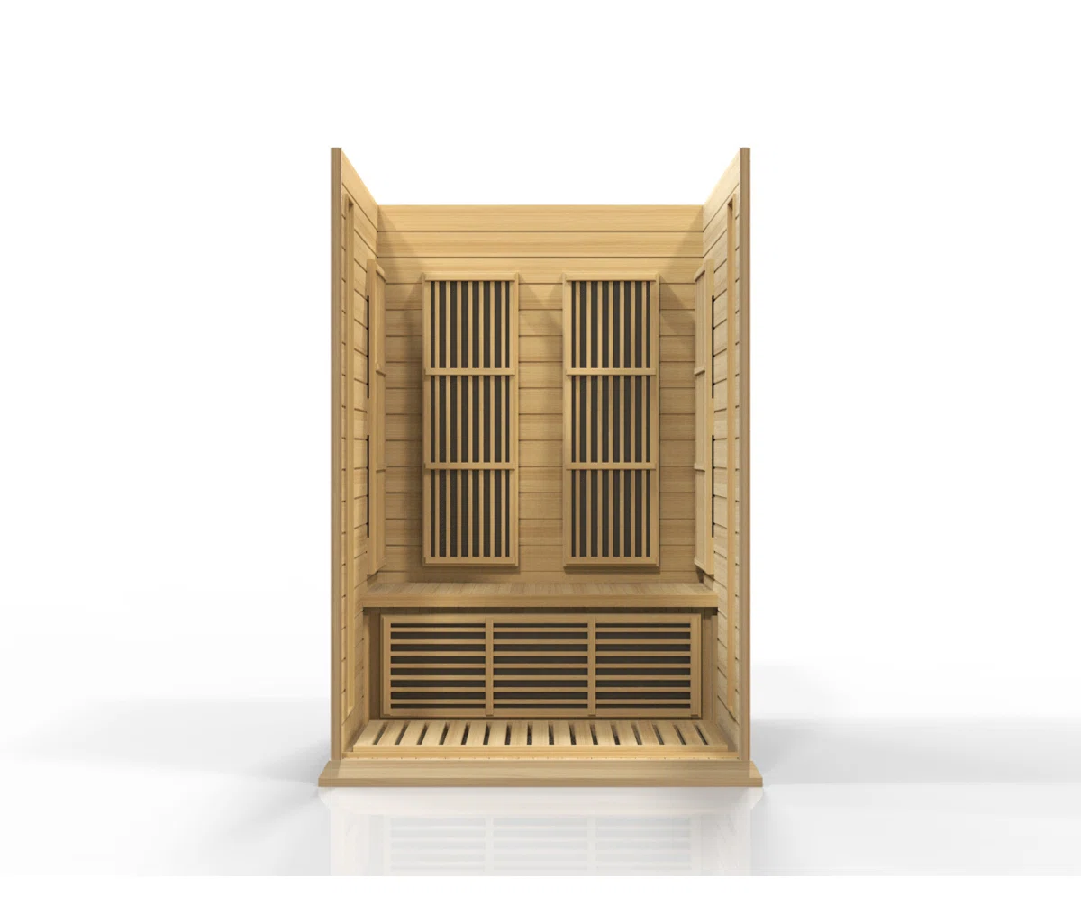 Dynamic Infrared Toulouse 2 Person Bluetooth Compatible FAR Infrared Hemlock Sauna