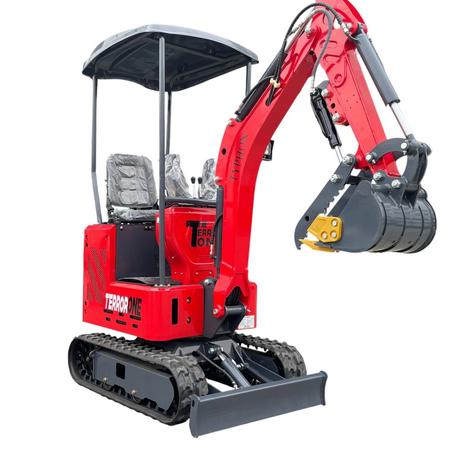 TYPHON TERROR ONE STORM 1 Ton Mini Excavator Trench Digger with hydraulic oil cooler Canopy & Wide Bucket