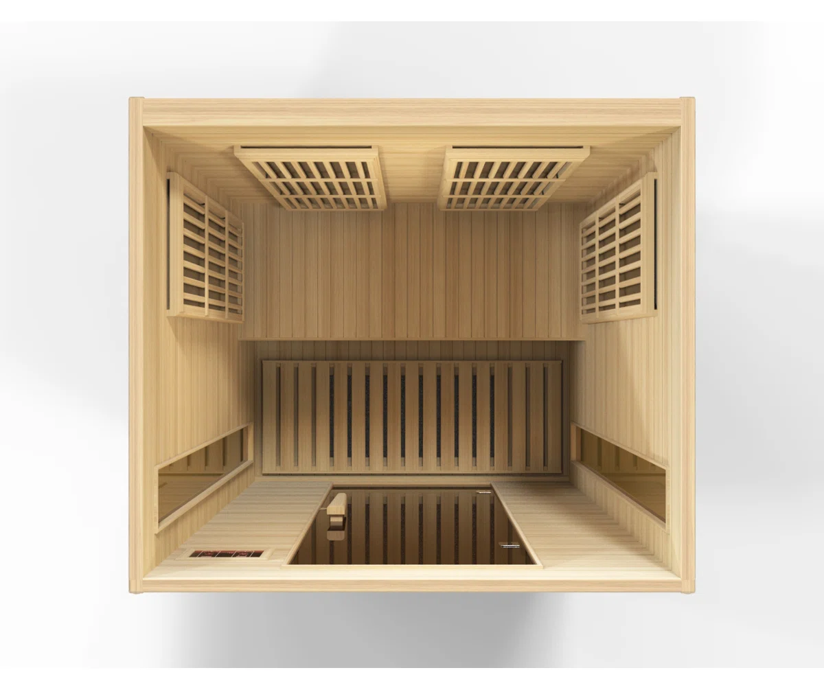 Dynamic Infrared Toulouse 2 Person Bluetooth Compatible FAR Infrared Hemlock Sauna