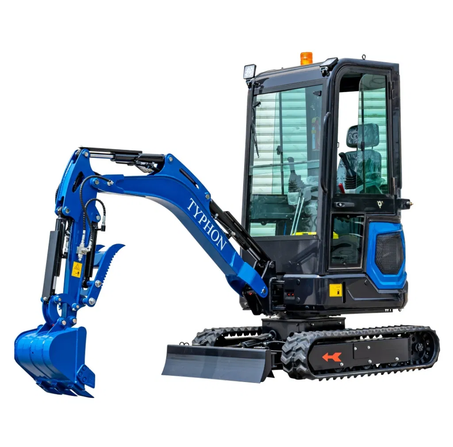 TYPHON 18 FLEX PRO 1.8 Ton Mini Excavator USA with 12 attachments