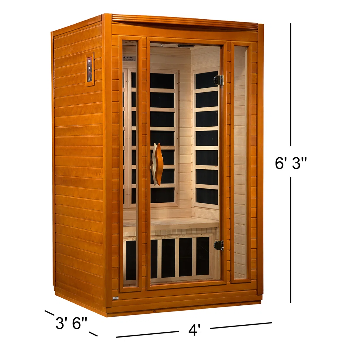 Dynamic Hemlock 2-Person Bluetooth FAR Infrared Sauna