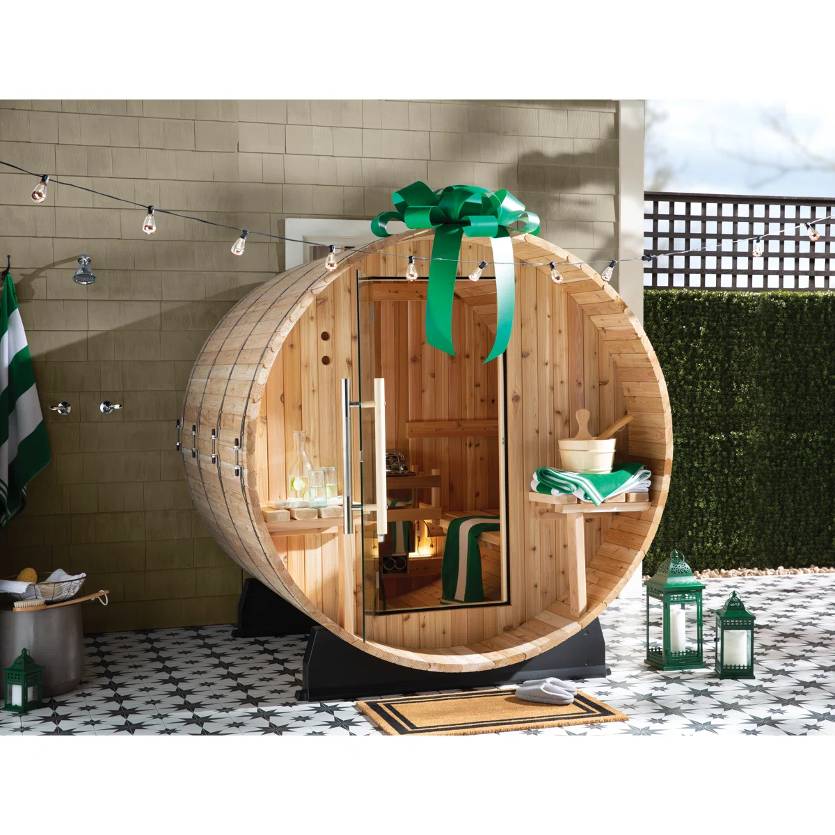 Almost Heaven Saunas Audra 4 - Person Traditional Steam Sauna in Cedar
