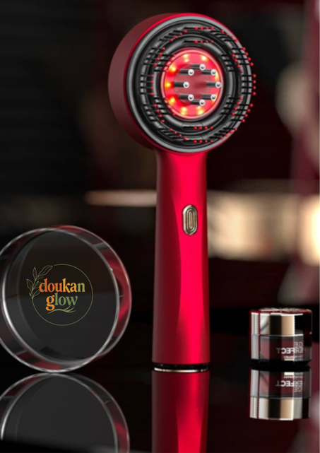 مشط كهربائي لتدليك الشعر المزود بتقنية الاشعة تحت الحمراء المعالجة لتساقط الشعر