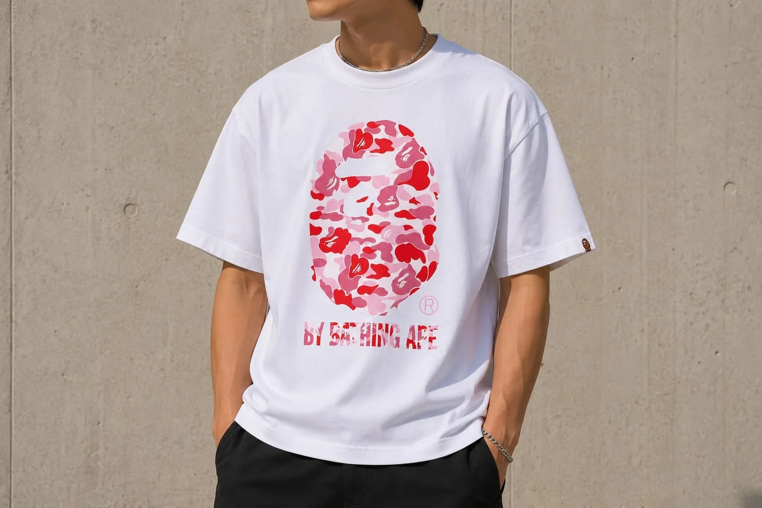 ABC CAMO BY BATHING APE PINK