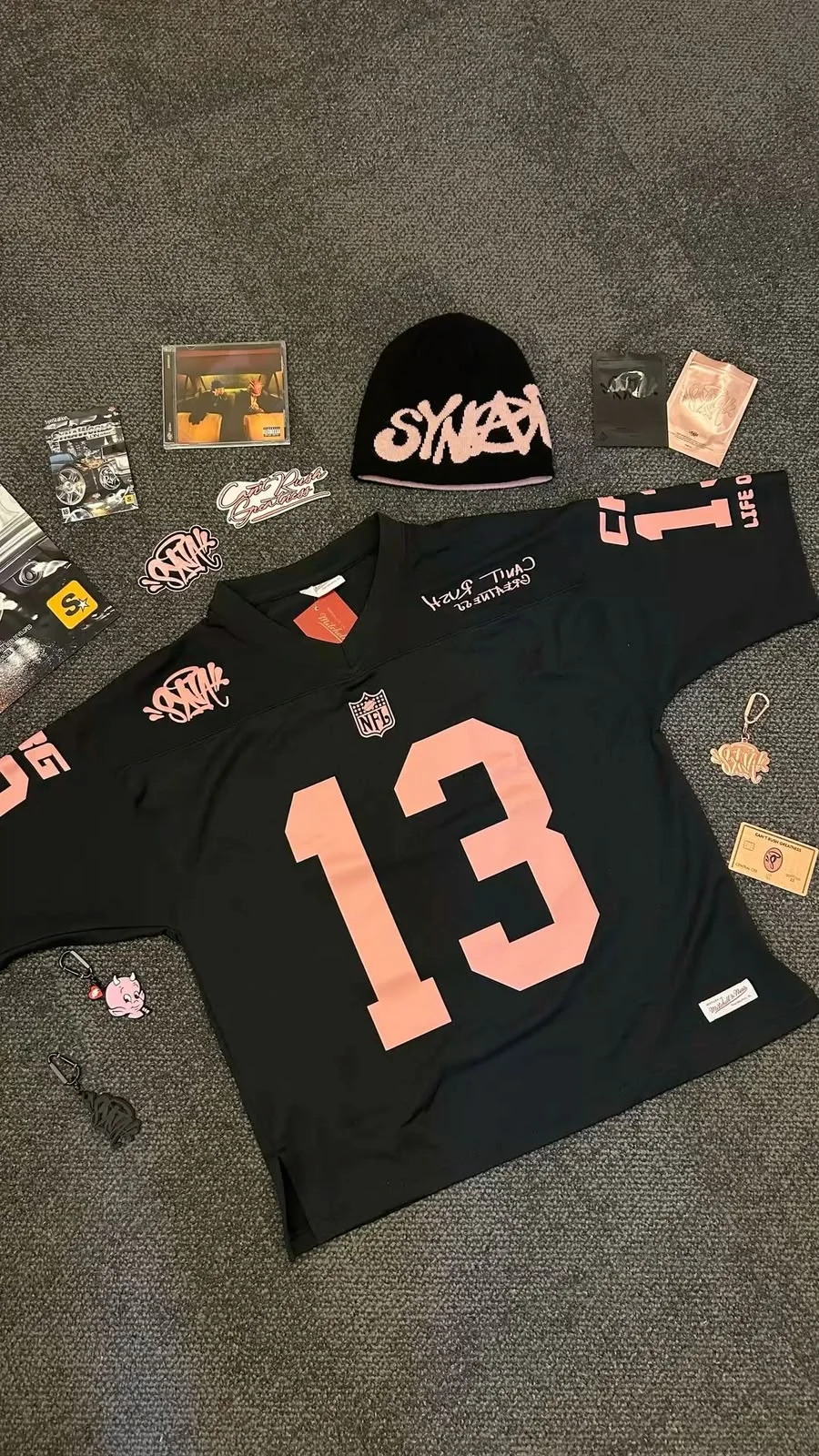 T-SHIRT SYNA  WORLD X NFL X MITCHELL AND NESS CRG JERSEY
