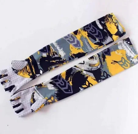 Manchons avec gants intégrés anti-UV pour vélo, moto et livraison