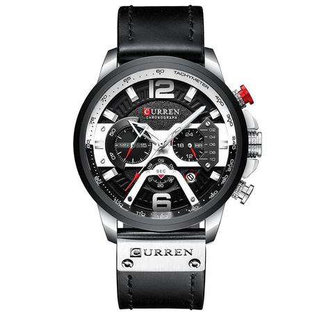 ساعة معصم جلدية للرجال CURREN
