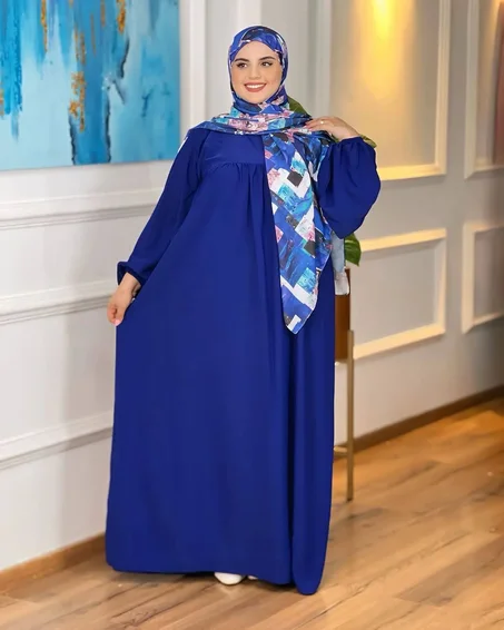 عباية أ نيق مع فولار متناسق – لوك متكامل وراحة طول النهار