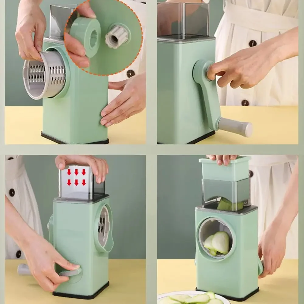 قطاعة خضروات يدوية متعددة الوظائف 4 في 1