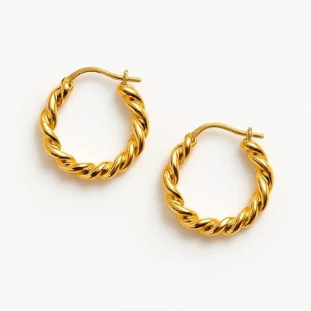 Boucle D'oreille Doree