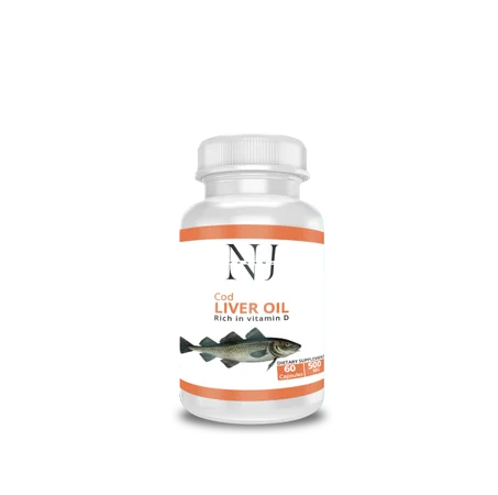 🐟 زيت كبد سمك القد – الفيتامينات من قلب البحر 🐟