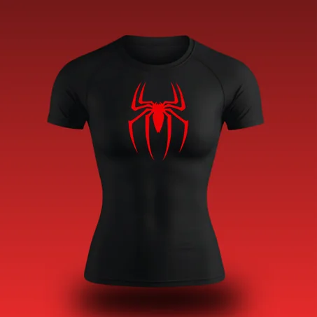 T-SHIRT SPIDER RED WHOMAN