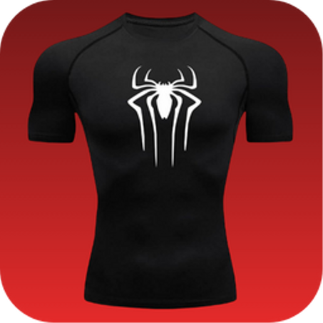 T-SHIRT BLACK SPIDER